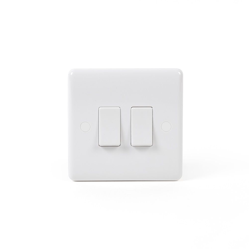 White Plastic Sockets & Switches