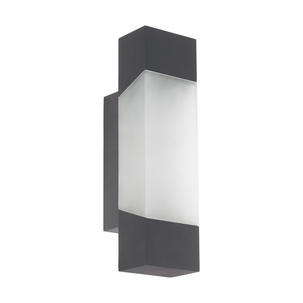 Eglo Unisex Dark Grey Gorzano Anthracite Metal & Plastic Ip44 Integrated Led Outdoor Wall Light In - Image 4