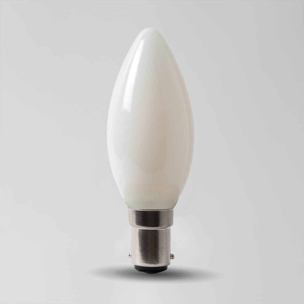 Soho Lighting 4w B15 Opal Candle LED Bulb 3000K Warm White Dimmable