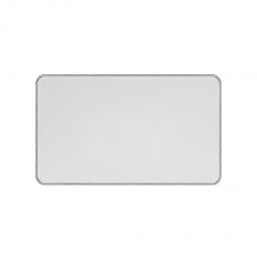 Soho Lighting White Metal Plate with Chrome Edge Double Blank Plate ...
