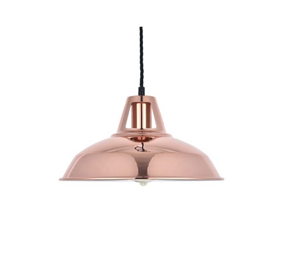 Rose gold pendant light