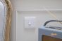 Lieber Silk White 1 Gang 2 Way 10A Light Switch - Curved Edge