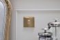 Soho Lighting Brushed Brass 1 Gang Light Switch 10A 2-Way White Inserts