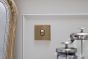 Soho Lighting Brushed Brass 1 Gang Intermediate Switch Black Ins 10A Screwless