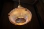 Soho Lighting Hollen Polished Brass Brimmed Dome Holophane Breakfast Bar Pendant Light