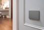 Soho Lighting Brushed Chrome metal 2 Gang Blanking Plate Screwless