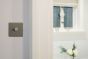 Soho Lighting Brushed Chrome 1 Gang 2 Way Trailing Edge Dimmer Switch Screwless 100W LED (150w Halogen/Incandescent)