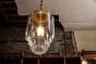 Soho Lighting Glasshouse Brass Clear Glass Schoolhouse Hallway Pendant Light