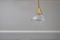 Soho Lighting Hollen Lacquered Aged Brass Brimmed Dome Pendant Light - The Schoolhouse Collection