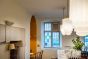 Soho Lighting Glasshouse Polished Brass Opal Art Deco Schoolhouse Hallway Pendant Light