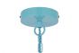 Duck Egg Blue Turquoise Caged Industrial Kitchen Island Pendant Light - Brewer Cage - Soho Lighting