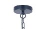 Oxford Vintage Pendant Light Squid Ink Navy Blue with Chain - Soho Lighting