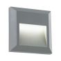 Saxby Severus Grey square indirect IP65 1.1W warm white Exterior Wall Light