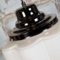 Soho Lighting Glasshouse Nickel Opal Art Deco Schoolhouse Hallway Pendant Light