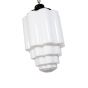 Soho Lighting Glasshouse Nickel Opal Art Deco Schoolhouse Hallway Pendant Light