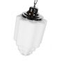 Soho Lighting Glasshouse Nickel Opal Art Deco Schoolhouse Hallway Pendant Light