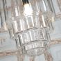 Soho Lighting Glasshouse Brass Clear Glass Schoolhouse Hallway Pendant Light