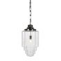 Soho Lighting Glasshouse Nickel Clear Schoolhouse Hallway Pendant Light