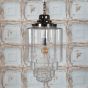 Soho Lighting Glasshouse Nickel Clear Schoolhouse Hallway Pendant Light