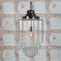 Soho Lighting Glasshouse Nickel Clear Schoolhouse Hallway Pendant Light