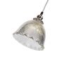Soho Lighting D'Arblay Nickel Scalloped Prismatic Glass Dome French Style Stairwell Pendant Light