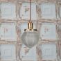 Soho Lighting Hollen Acorn Lacquered Antique Brass Prismatic Glass Arts and Crafts Style Pendant Light