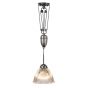 Soho Lighting D'Arblay Nickel French Rise and Fall Large Scalloped Dome Dining Room Pendant Light
