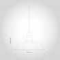 Pure White Industrial Breakfast Bar Pendant Light - Argyll - Soho Lighting