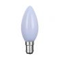 4w B15 Opal Candle LED Bulb 3000K Warm White Dimmable