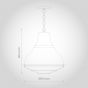 Compton Black Coffee Caged Bell Hallway Pendant Light - Soho Lighting