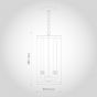Tisbury Cylinder Mesh Lantern Style Industrial Gothic Pendant Light - Soho Lighting