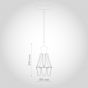 Denman Industrial Black Caged Teardrop Pendant Light - Soho Lighting