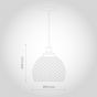 Cambridge Rose Gold Metal Mesh Kitchen Island Pendant Light - Soho Lighting