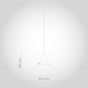 Romilly Dome Etched Glass French Style Bedroom Pendant Light - Soho Lighting