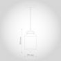 Soho Lighting Goslett Clear Blown Glass Jar Pendant Light