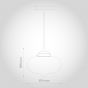 Soho Lighting Goslett Smoked Blown Glass Fish Bowl Pendant Light
