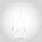 Cambridge Rose Gold Tear Drop Cage Modern Living Room Pendant Light - Soho Lighting