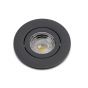 Graphite Grey 4K Cool White Tiltable LED Downlights, Fire Rated, IP44, High CRI, Dimmable