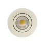 Soho Lighting Cream 3K Warm White Tiltable LED Downlights, Fire Rated, IP44, High CRI, Dimmable