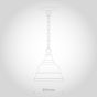 Ganton Small Vintage Pendant Light French Grey - Soho Lighting