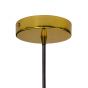 Soho Lighting Gold Decorative Bulb Holder with Black Round Cable