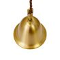 Soho Lighting Hollen Lacquered Aged Brass Brimmed Dome Pendant Light - The Schoolhouse Collection