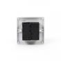 Lieber Silk White 2 Gang 2 Way Trailing Edge Dimmer Switch 100W LED (250w Halogen/Incandescent) - Curved Edge