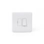 Lieber Silk White Fused Connection Unit Switched 13A - Curved Edge