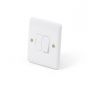 Lieber Silk White Fused Connection Unit Switched 13A - Curved Edge