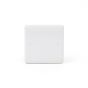 Lieber Silk White 1 Gang Blanking Plate - Curved Edge