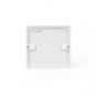 Lieber Silk White 1 Gang Blanking Plate - Curved Edge