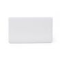 Lieber Silk White 2 Gang Blanking Plate - Curved Edge