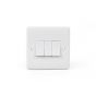 White ST Range 3 Gang 2 Way Switch 