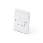 Lieber Silk White 3 Gang 2 Way 10A Light Switch - Curved Edge